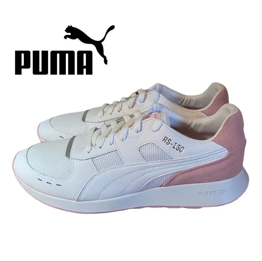 NIB Puma Women's RS-150 Contrast White Pink Shoes Sneakers 11